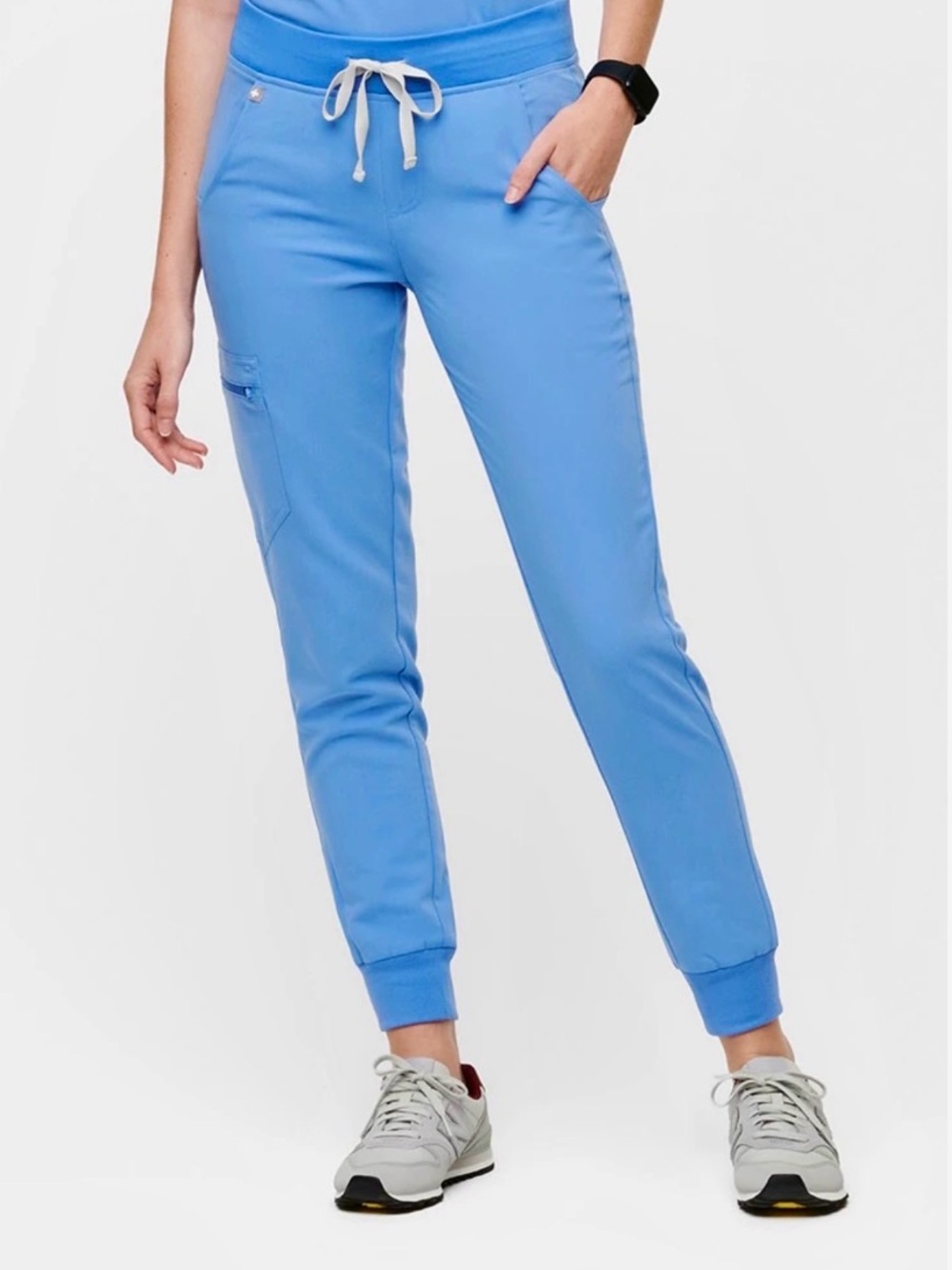 FIGS Zamora Ceil Blue Jogger Scrub Pants
